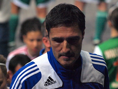 SHFV-Nordcup 2010, HSV - Werder Bremen 1:1, Achim Feifel war mit einem Punkt aus zwei Spielen nicht zufrieden Achim Feifel war mit einem Punkt aus zwei Spielen nicht zufrieden