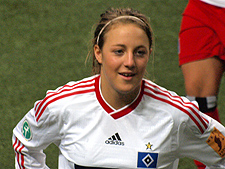 Carolin Simon beim SHFV-Nordcup 2010, bei ihrem ersten Auftritt im HSV-Trikot