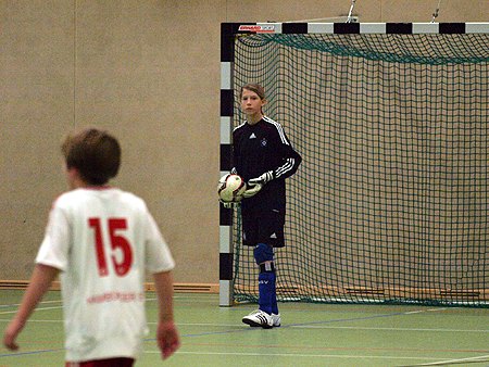 D-Hallenmeisterschaft, 6. Spieltag, HSV-Torhüterin Svea bekam gegen Altona 93 nur einmal was zu tun HSV-Torhüterin Svea bekam gegen Altona 93 nur einmal was zu tun