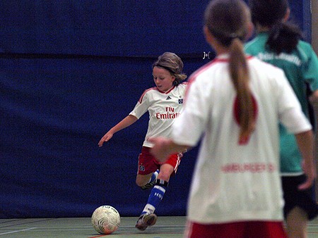 D-Hallenmeisterschaft, 6. Spieltag, Julie beim Eckball gegen GW Eimsbüttel Julie beim Eckball gegen GW Eimsbüttel