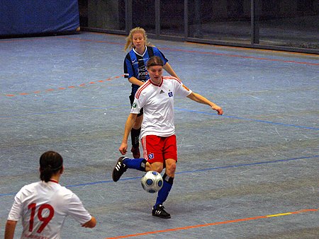 Kathrin Patzke mit feiner Ballbehandlung