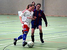 Hallenmeisterschaft 2010, HSV - SC Sternschanze II., Lea am Ball