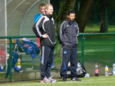 Max Pröbsting (li.) und sein Co-Trainer Amir Kadora