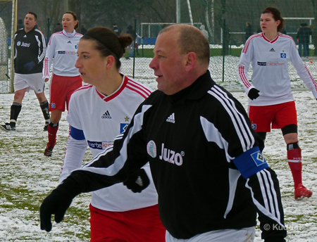 Da ahnten beide noch nicht, dass es zu dieser Zusammenarbeit kommen würde: Tanja Thormählen, Kapitän der 3. Frauen und Joachim Böhmer, der Co-Trainer der 3. Frauen