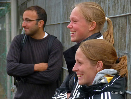 Untypisch gelassen für ein 0:7 - Mareike Geidies und Tanja Krause